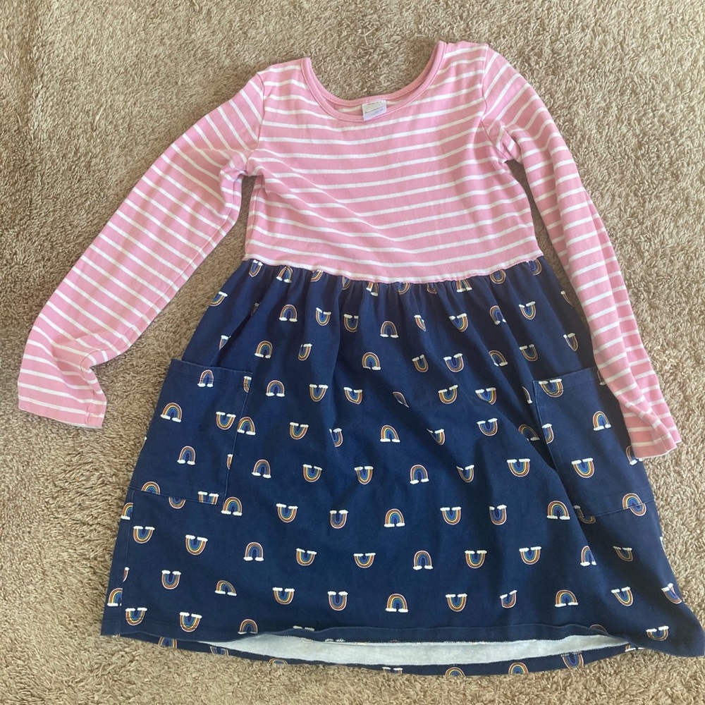Two patterned Hanna Andersson dress.
